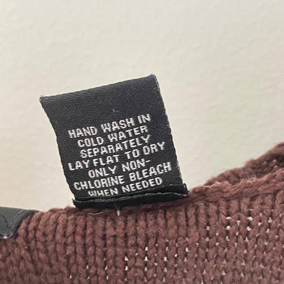 Crystal Kobe Y2K Brown Cable Knit Sweater Top Forest Fairy Cottagecore Boho - Picture 6 of 8